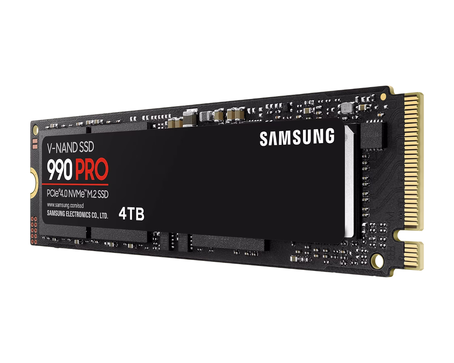 Samsung 990 PRO 4TB PCIe NVMe 4.0 M.2 Internal Solid State Drive SSD, 4 GB Low Power DDR4 SDRAM Cache, Up to 7,450 MB/s, Write Up to 6,900 MB/s | MZ-V9P4T0 thumbnail 2