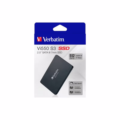 Verbatim 512GB Vi550 2.5" SATA III Internal SSD Sequential Read Speed 560 (MB/s) ,Sequential Write Speed 535 (MB/s) thumbnail 5