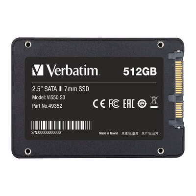 Verbatim 512GB Vi550 2.5" SATA III Internal SSD Sequential Read Speed 560 (MB/s) ,Sequential Write Speed 535 (MB/s) thumbnail 4