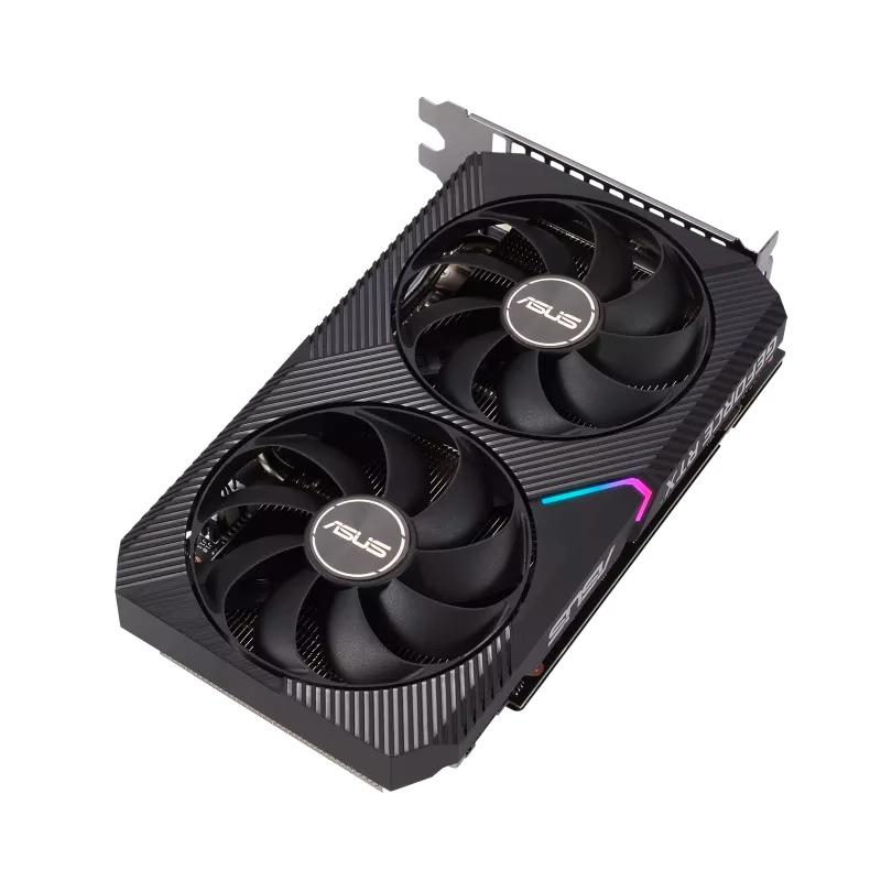 Asus Dual GeForce RTX 3050 OC Edition Graphics Card, 8GB GDDR6 128 Bit Memory, PCI Express 4.0 Bus, 2560 Cuda Cores, 14 Gbps, 2 Slot, 1852 MHz Engine Clock, OpenGL 4.6 | 90YV0HH0-M0NA00 thumbnail 5