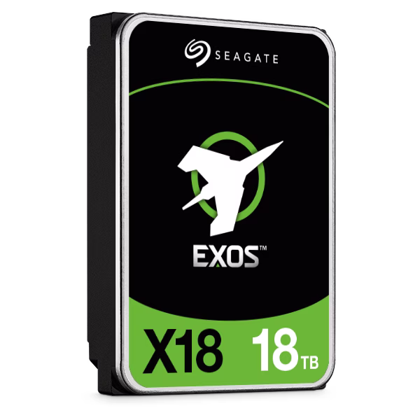 Seagate Exos X18 18TB 512e/4Kn SATA III 6 Gb/s 3.5" Internal Hard Drive, Data Transfer Speeds Up to 270 MB/s, 7200 RPM Speed, 256MB Cache, Fast Format 2,500,000 Hours MTBF | ST18000NM000J – Buy Online