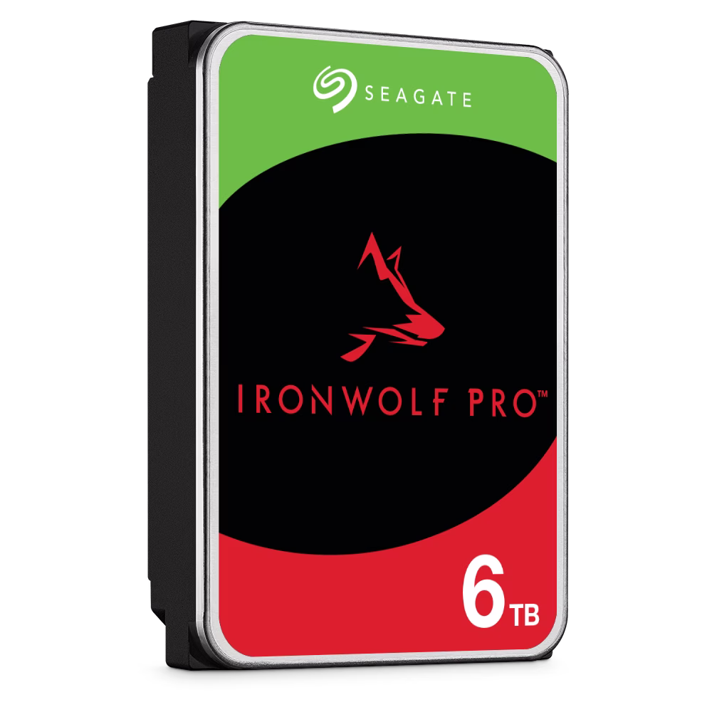 Seagate 6TB IronWolf Pro NAS Hard Drive (HDD), SATA 6Gb/s, 2000000 hrs MTBF, 256MB Cache (MB), 70/40Gs Shock, Operating 2ms  | ST6000NT001 thumbnail 3