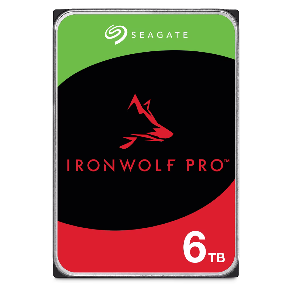 Seagate 6TB IronWolf Pro NAS Hard Drive (HDD), SATA 6Gb/s, 2000000 hrs MTBF, 256MB Cache (MB), 70/40Gs Shock, Operating 2ms  | ST6000NT001 thumbnail 2