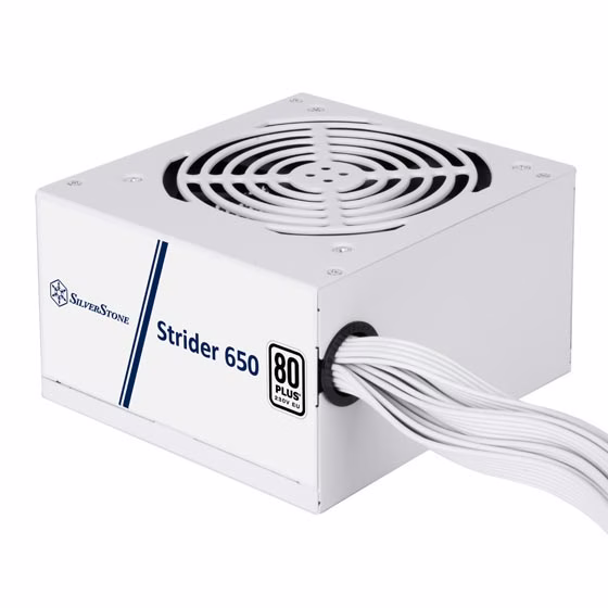 SilverStone Strider 650 Non-Modular Power Supply, 650W, 80 Plus, Active PFC, 120mm Silent Fan, Class-Leading Single +12V Rail, ATX, White | SST-ST650-EF-WBW thumbnail 4