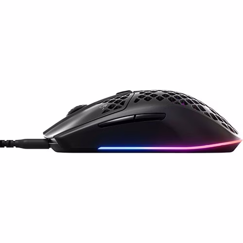 SteelSeries Aerox 3 2022 Edition Lightweight Wired Optical Gaming Mouse, Black | 62611 thumbnail 4