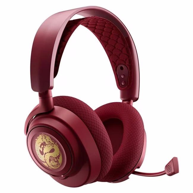 SteelSeries Arctis Nova 7 Dragon Edition Wireless Gaming Headset, Simultaneous Wireless (2.4GHz and Bluetooth), Red | 61557 thumbnail 3