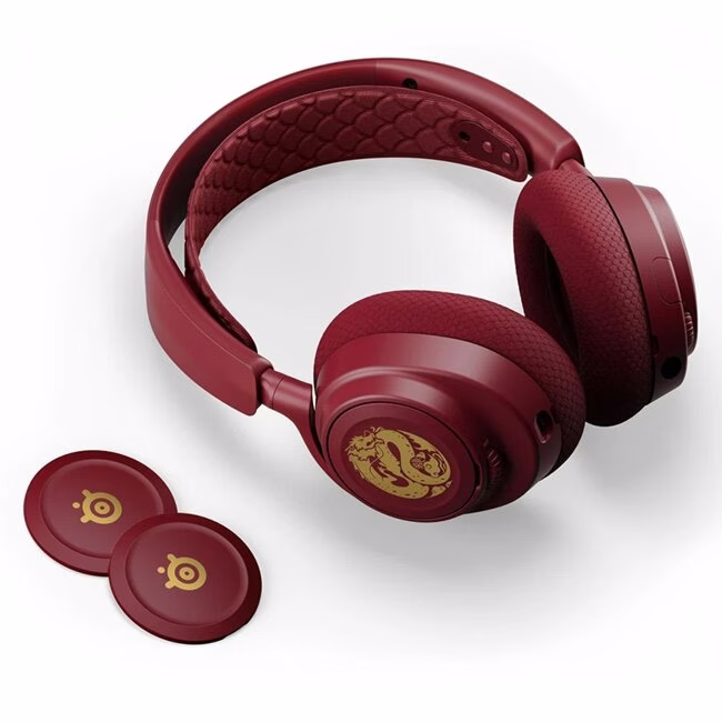 SteelSeries Arctis Nova 7 Dragon Edition Wireless Gaming Headset, Simultaneous Wireless (2.4GHz and Bluetooth), Red | 61557 thumbnail 4