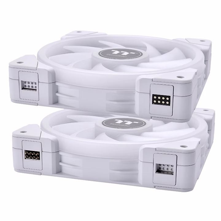 Thermaltake SWAFAN EX14 RGB PC Cooling  140mm Case Fan, White TT Premium Edition (3-Fan Pack), 500 ~ 2000 R.P.M, Hydraulic Bearing, White | CL-F162-PL14SW-A thumbnail 3