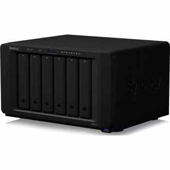 Synology DiskStation DS1621+ 6-Bay NAS Enclosure, 4GB of DDR4 ECC RAM, M.2 2280 SSD & 10GbE Expansion Slots, 4 x Gigabit Ethernet Ports | DS1621+ image
