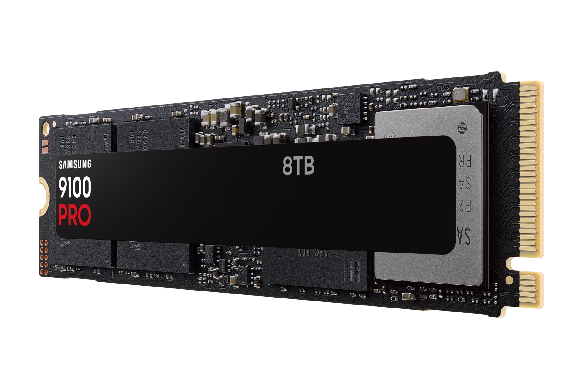 Samsung 9100 PRO 8TB NVMe M.2 SSD, PCIe 5.0 x4, Up to 14,800 MB/s, NVMe 2.0, 8GB LPDDR4X Cache, 4,800 TBW, Black | MZ-VAP8T0BW thumbnail 3