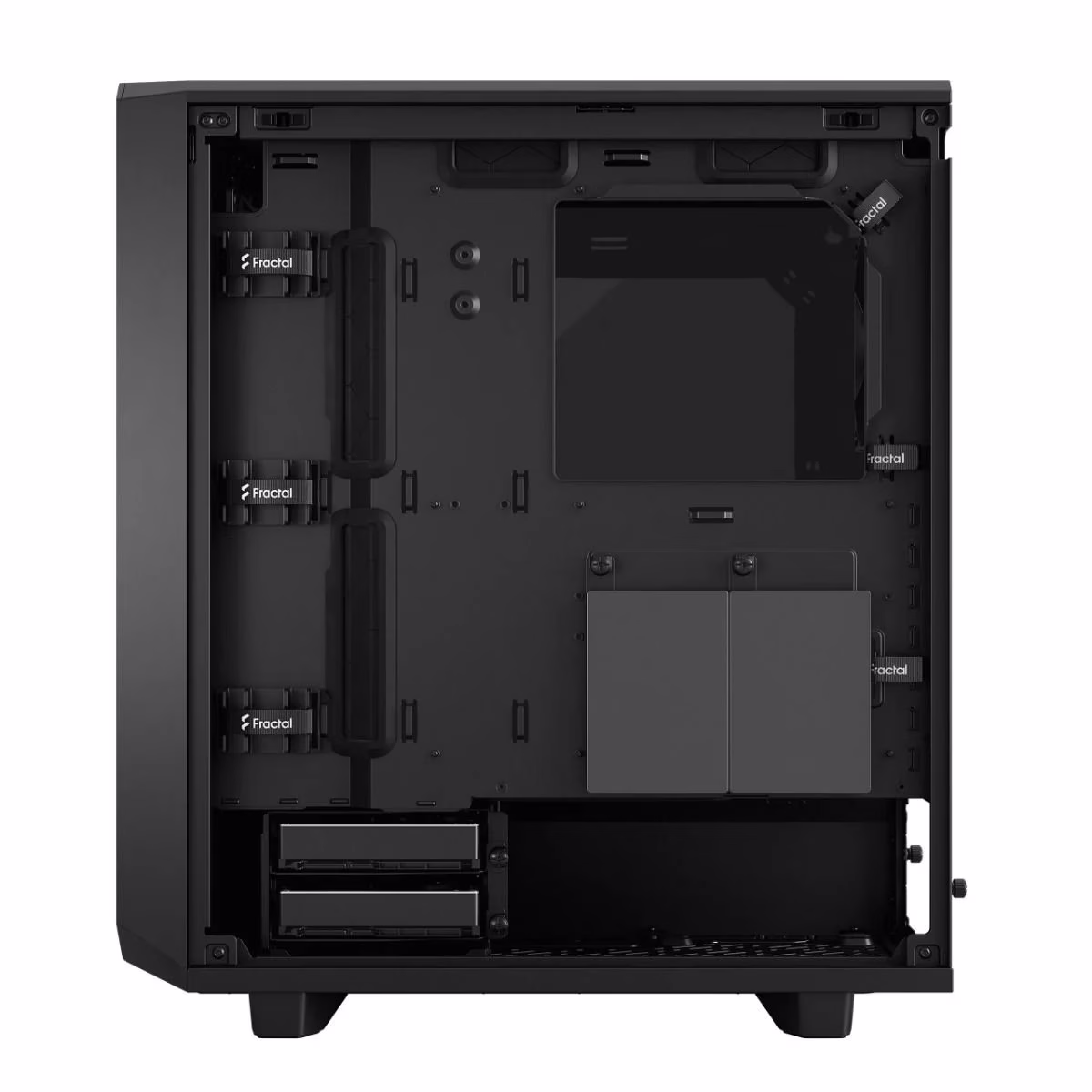 Fractal Meshify 2 Compact Black Solid Gaming Case, Supports Motherboard Upto ATX, Radiator Up to 360/280 mm, USB 3.2 Type-C port | FD-C-MES2C-01 thumbnail 5
