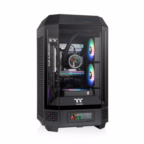 Mini Core Ultra 7 Gaming  & Content Creation PC, Intel Core Ultra 7 265F, RTX 5070 Ti OC 16GB GDDR7,  32GB (2x16GB) 6800MHz, 1TB NVMe SSD, LCD AIO Liquid Cooler, 850W – Buy Online