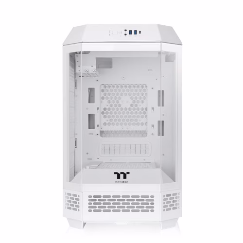 Thermaltake Tower 250 Snow Mini Tower Case, Tempered Glass, 2x Pre-installed CT120 Fans, MoBo Supports Mini ITX, Radiator Upto 360mm, White | CA-1Z9-00S6WN-00 thumbnail 3