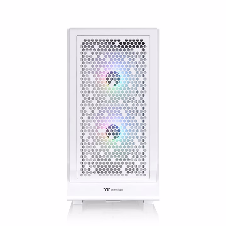 Thermaltake Ceres 330 TG ARGB Mid Tower Chassis, 2x Pre-Installed CT140 aRGB Fans 1x CT140 Fan, 4mm Tempered Glass Panel, Up to 360mm Radiator 7 Fans, Removable Filters, Snow | CA-1Y2-00M6WN-01 thumbnail 2