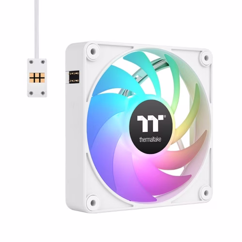 Thermaltake CT140 EX ARGB Sync PC Cooling 3-Fan Pack, PWM 500 ~ 1800 R.P.M, Magnetic connection, White | CL-F191-PL14SW-A thumbnail 3