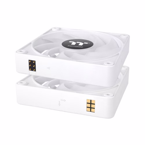 Thermaltake CT140 EX ARGB Sync PC Cooling 3-Fan Pack, PWM 500 ~ 1800 R.P.M, Magnetic connection, White | CL-F191-PL14SW-A thumbnail 4