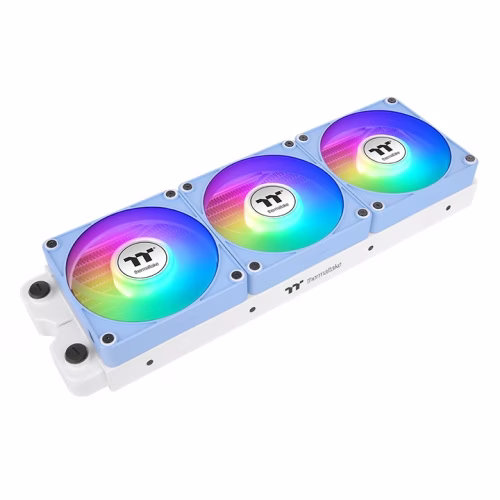 Thermaltake CT140 EX ARGB Sync PC Cooling 3-Fan Pack, PWM 500 ~ 1800 R.P.M, Magnetic connection, Hydrangea Blue | CL-F197-PL14BU-A thumbnail 2