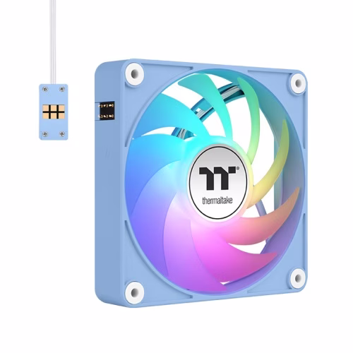 Thermaltake CT140 EX ARGB Sync PC Cooling 3-Fan Pack, PWM 500 ~ 1800 R.P.M, Magnetic connection, Hydrangea Blue | CL-F197-PL14BU-A thumbnail 3