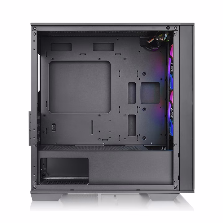 Thermaltake Divider 170 TG ARGB Micro Chassis, 2x pre installed fans, 3mm Tempered Glass x 1, 426 x 210 x 408.5 mm (H X W X D), 4 x Expansion slots, Upto Micro ATX Motherboard supports | CA-1S4-00S1WN-00 thumbnail 4