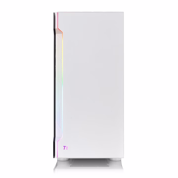 Thermaltake H200 TG RGB ATX Mid Tower Case, Clean, Simple, and Sleek Design,  454 x 210 x 416mm  (H X W X D) , USB 3.0 x 2, HD Audio x 1, RGB Button x 1, 7 Expansion Slots,  White | CA-1M3-00M6WN-00 thumbnail 4
