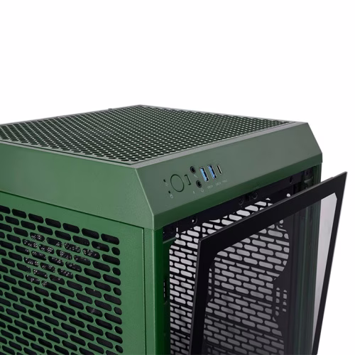 Thermaltake The Tower 200 Racing Green Mini Computer Case, SPCC+Tempered Glass Material, Supports Up to 280mm Radiator, Up to 4 Fans Support, Removable Dust Filter, Racing Green | CA-1X9-00SCWN-00 thumbnail 6