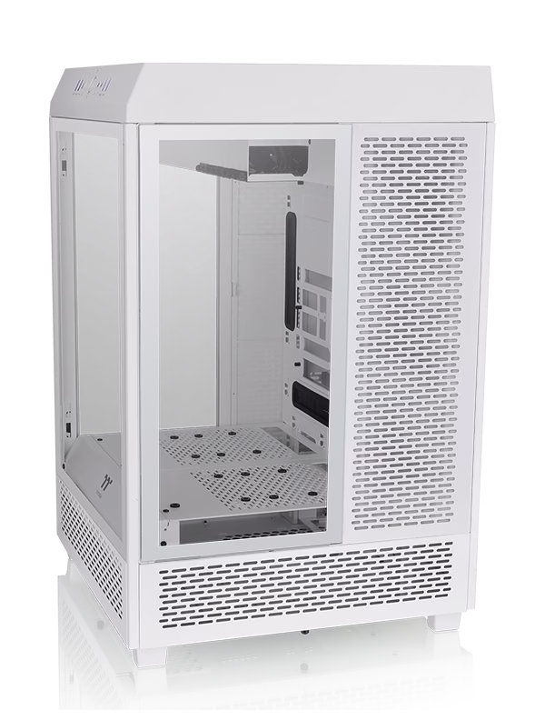 Thermaltake The Tower 500 Tempered Glass Mid Tower E-ATX Case, SPCC Material, 9 Expansion Slots, 120mm Fan Support, 360mm Radiator Support, 4 x 3.5??? / 8 x 2.5??? Drive Bays, White | CA-1X1-00M6WN-00 thumbnail 5
