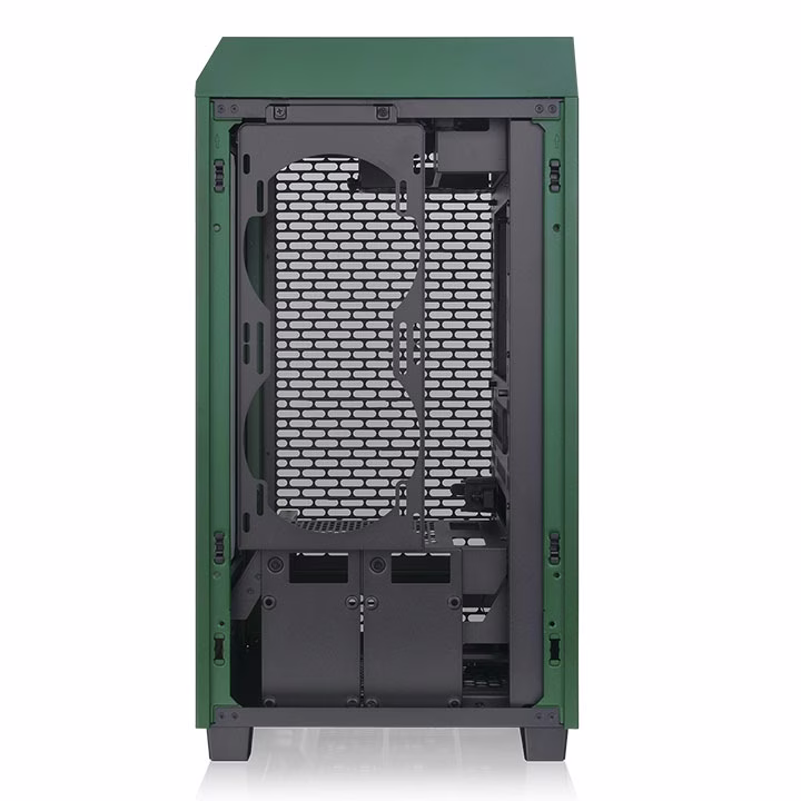 Thermaltake The Tower 200 Mini Computer Case, SPCC+Tempered Glass Material, Supports Up to 280mm Radiator, Up to 4 Fans Support, Removable Dust Filter-Racing Green thumbnail 6