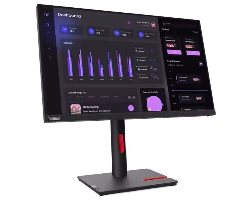 Lenovo ThinkVision 23.8??? T24i-30 Monitor, 60Hz FHD IPS Eye -care Display, 4ms Response Time, Tilt/Swivel/Lift/Pivot Stand, HDMI, VGA, DP,??Black??|??T24i-30 thumbnail 9