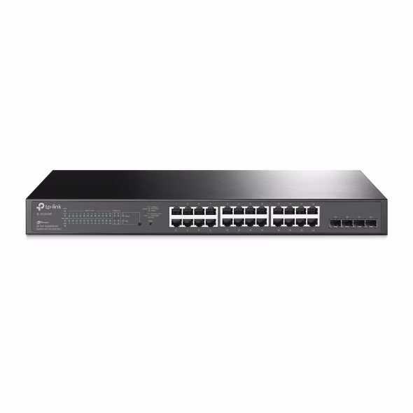 tp-link TL-SG2428P  JetStream 28-Port Gigabit Smart Switch with 24-Port PoE+,  24?? gigabit PoE+ ports and 4?? gigabit SFP Slots provide high-speed connections, Integrated into Omada SDN thumbnail 2