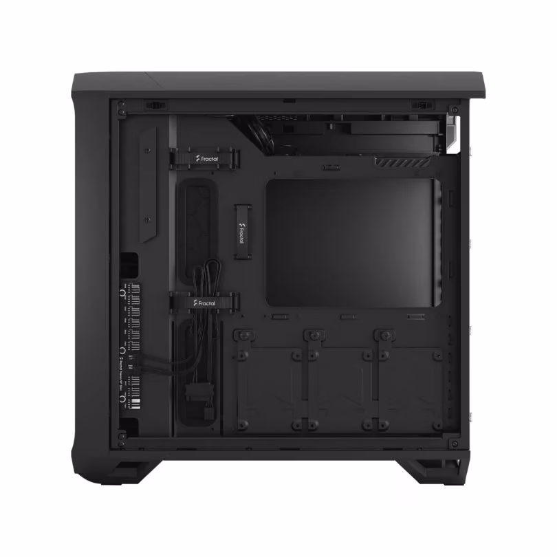 Fractal Design Torrent Compact Gaming Case, 2x Fitted 180 PWM Fans, Motherboard Supports Upto E-ATX, PSU Max ATX, 7x Expansion Slots, Fixed Cable Straps, Black Solid | FD-C-TOR1C-04 thumbnail 4