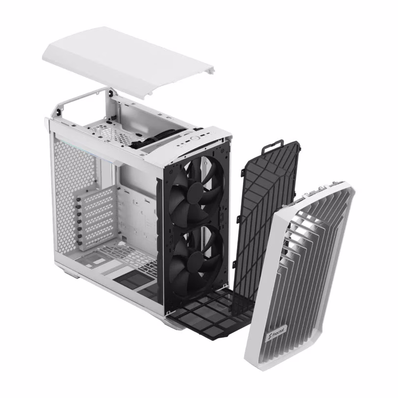 Fractal Design Torrent Compact Gaming Case, 2x Fitted 180 PWM fans, Motherboard Supports Upto E-ATX, PSU max ATX, 7x Expansion slots, Fixed cable straps, White TG Clear Tint | FD-C-TOR1C-03 thumbnail 4