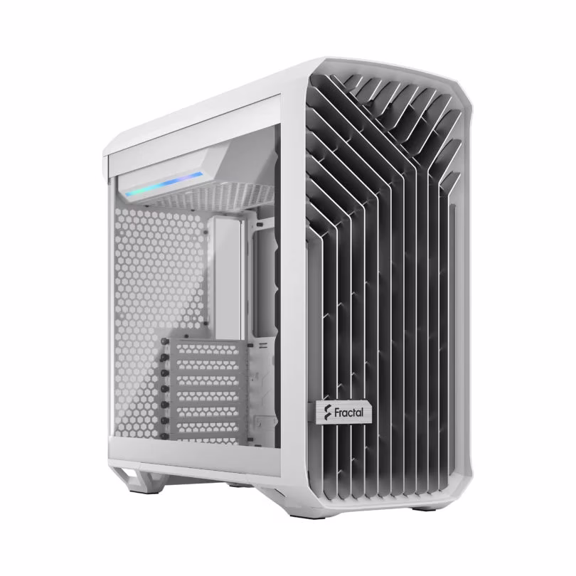 Fractal Design Torrent Compact Gaming Case, 2x Fitted 180 PWM fans, Motherboard Supports Upto E-ATX, PSU max ATX, 7x Expansion slots, Fixed cable straps, White TG Clear Tint | FD-C-TOR1C-03 thumbnail 6