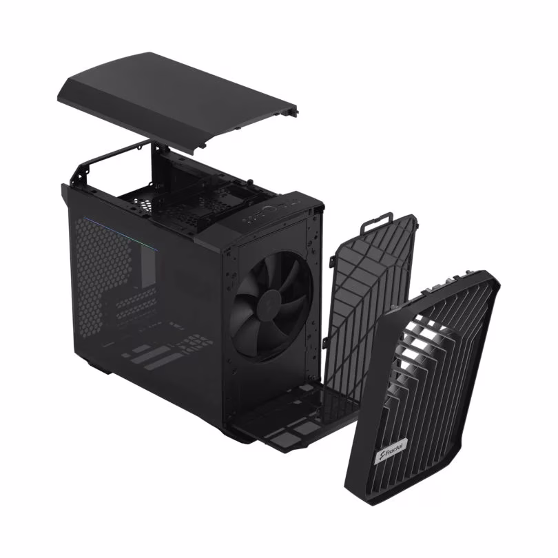 FRACTAL Design Torrent Nano Mini-ITX PC Case, 1x Pre Installed Fan 180 PWM Fans, GPU Max 335 Mm, Motherboard Compatibility Upto MITX, 3x Expansion Slots & Drive Mounts, ATX PSU Compatibility, Fixed Cable Straps, Black TG Dark Tint | FD-C-TOR1N-01 thumbnail 5