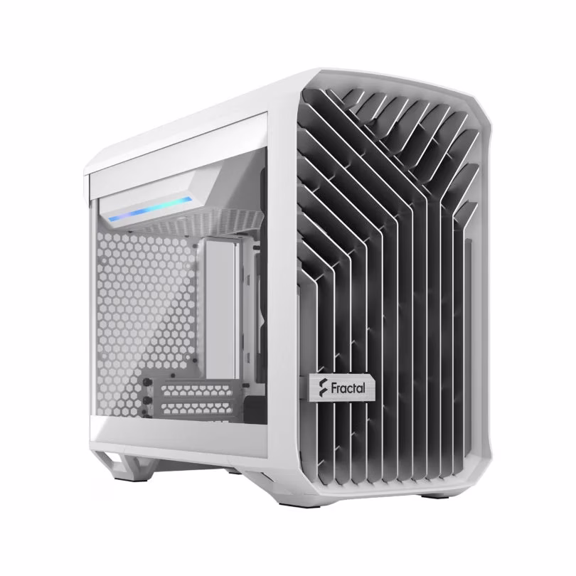 FRACTAL Design Torrent Nano Mini-ITX PC Case, 1x Pre Installed Fan 180 PWM Fans, GPU Max 335 Mm, Motherboard Compatibility Upto MITX, 3x Expansion Slots & Drive Mounts, ATX PSU Compatibility, Fixed Cable Straps, White TG Clear Tint | FD-C-TOR1N-03 thumbnail 8