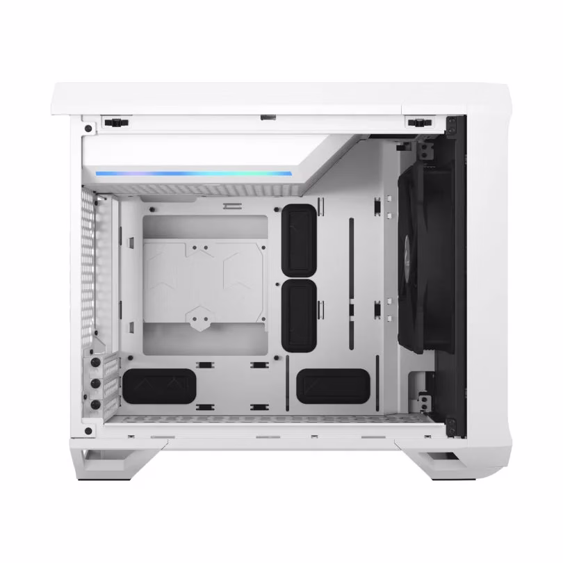 FRACTAL Design Torrent Nano Mini-ITX PC Case, 1x Pre Installed Fan 180 PWM Fans, GPU Max 335 Mm, Motherboard Compatibility Upto MITX, 3x Expansion Slots & Drive Mounts, ATX PSU Compatibility, Fixed Cable Straps, White TG Clear Tint | FD-C-TOR1N-03 thumbnail 6