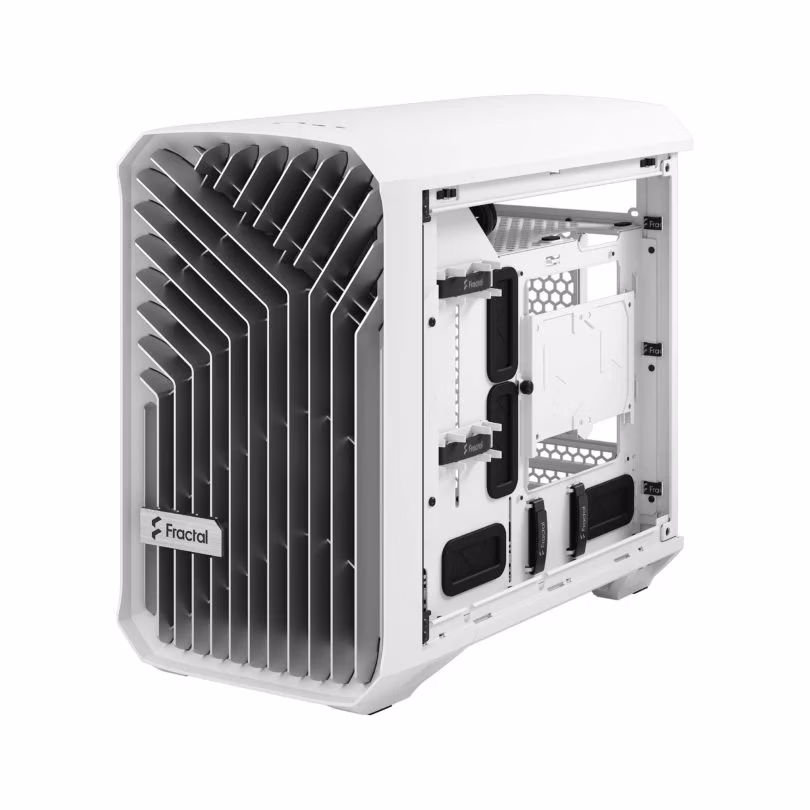 FRACTAL Design Torrent Nano Mini-ITX PC Case, 1x Pre Installed Fan 180 PWM Fans, GPU Max 335 Mm, Motherboard Compatibility Upto MITX, 3x Expansion Slots & Drive Mounts, ATX PSU Compatibility, Fixed Cable Straps, White TG Clear Tint | FD-C-TOR1N-03 thumbnail 2