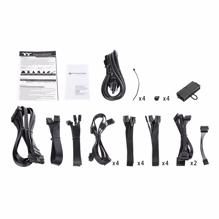 Thermaltake Toughpower TF1 1550 Watt Power Supply, Full Modular, 80 Plus Titanium, PSU, SLI/CrossFire, Single Rail, 129A, 140mm Fan, ATX | PS-TPD-1550FNFATK-1 thumbnail 2