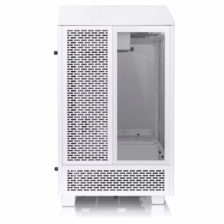 Thermaltake Tower 100 Snow WhiteMini Chassis,  2x Preinstalled 120mm Fans, 462.8 x 266 x 266 mm (H X W X D), Tempered Glass x 3 (4mm thickness), 6.7??? x 6.7??? (Mini ITX) Motherboard Support, USB 3.2 (Gen 2) Type-C x 1, USB 3.0 x 2| CA-1R3-00S6WN-00 thumbnail 2