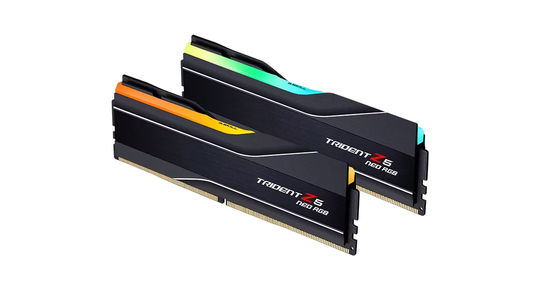 Trident Z5 Neo RGB 32GB (2x16GB) AMD EXPO, DDR5-6400MTs, CL30-39-39-102 1.40V, Black | F5-6400J3039G16GX2-TZ5NR thumbnail 3