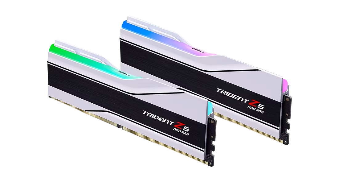 G Skill Trident Z5 Neo RGB 32GB (2x16GB) AMD EXPO, DDR5-6400MTs, CL30-39-39-102 1.40V, White |  F5-6400J3039G16GX2-TZ5NRW image