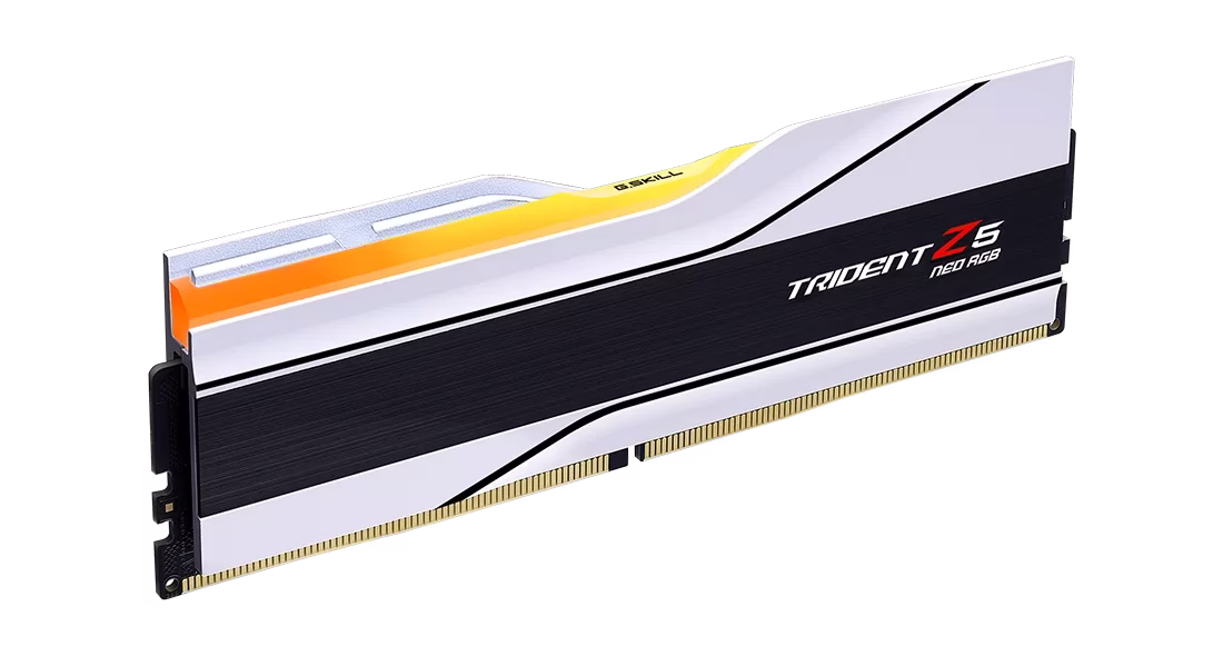 G Skill Trident Z5 Neo RGB 32GB (2x16GB) DDR5-6000MTs, CL30-36-36-96 1.35V AMD EXPO, White | F5-6000J3036F16GX2-TZ5NRW thumbnail 4