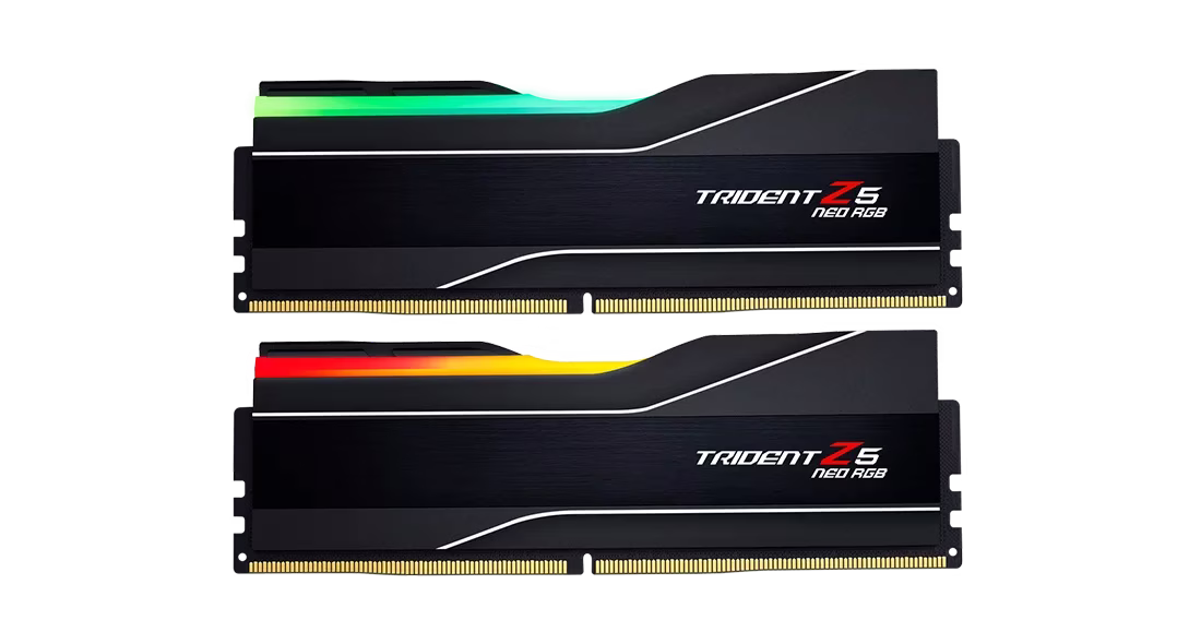 Trident Z5 Neo RGB 32GB (2x16GB) AMD EXPO, DDR5-6400MTs, CL30-39-39-102 1.40V, Black | F5-6400J3039G16GX2-TZ5NR thumbnail 2