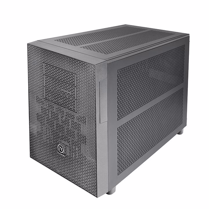 Thermaltake Core X2 mATX Cube Case, Transparent Window, Supports Up to Micro ATX MB, 5 Expansion Slots, USB 3.0 x 2, HD Audio x 1,  Black | CA-1D7-00C1WN-00 thumbnail 4