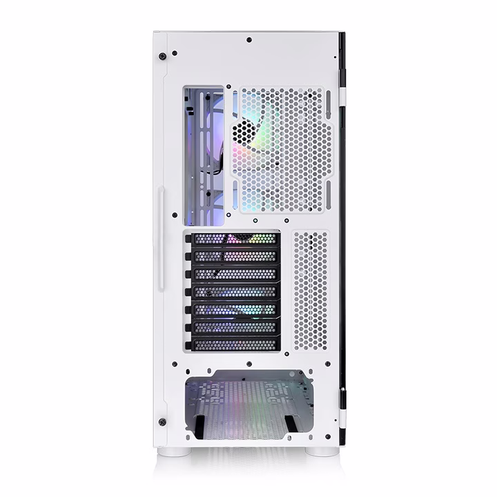 Thermaltake H570 TG ARGB Snow Mid Tower PC Chassis, 4mm Tempered Glass x 1, 120 x 120 x 25 mm ARGB Lite fan (1000rpm, 22.3 dBA) x 3,  Motherboard Supports Up to E-ATX,  White | CA-1T9-00M6WN-01 thumbnail 5