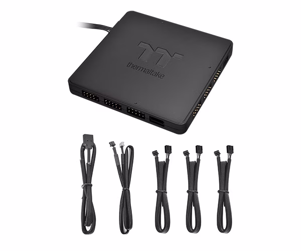 Thermaltake TT Sync SATA Powered 9 Port Addressable LED Controller TT Premium Edition (Compatible with ASUS Aura Sync, GIGABYTE RGB Fusion and MSI Mystic Light Sync) | CL-O015-PL00BL-A thumbnail 5