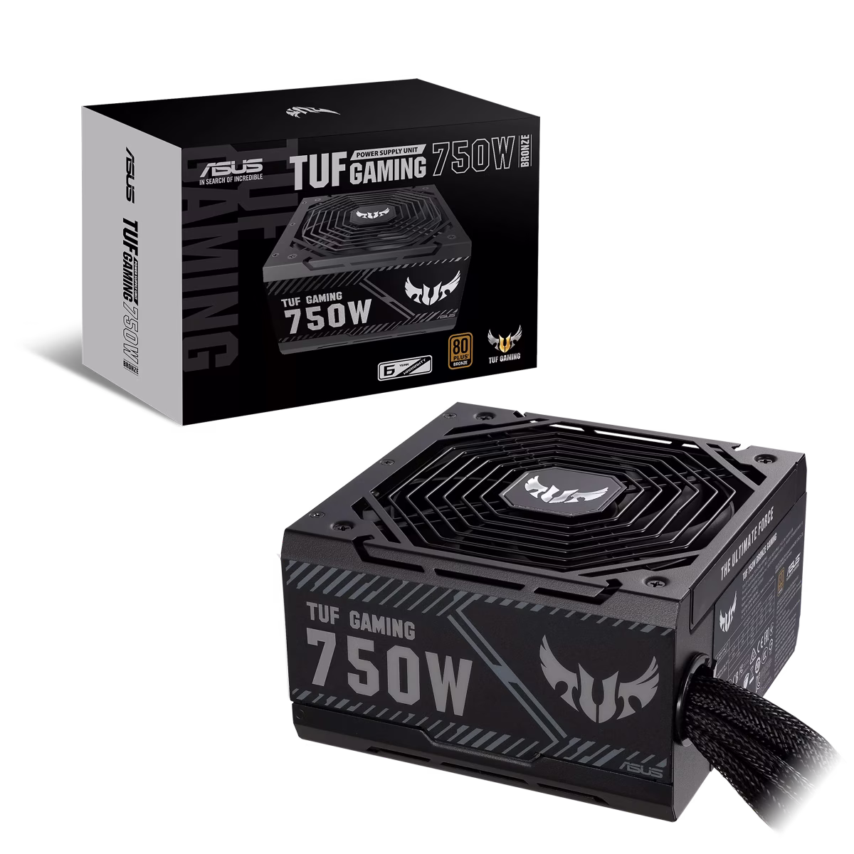 ASUS TUF-GAMING-750B 750W Bronze Power Supply (PSU), PCB coating, 0dB technology, 80Plus Bronze, Active PFC, Black | 90YE00D0-B0NA00 – Buy Online