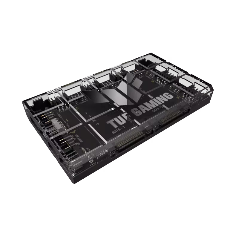 ASUS TUF Gaming ARGB PWM Fan Hub (Connects six case Fans, PWM Fan and RGB Controller, Clear Power and Operation Indicators, Stable Dual SATA Power Support) | 90DA00C0-B09000 thumbnail 4