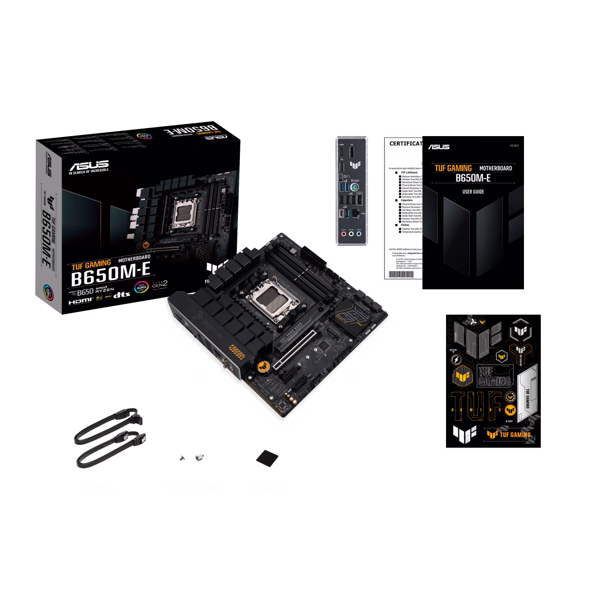 ASUS TUF GAMING B650M-E  DDR5 micro-ATX Motherboard, AM5, 4 x DIMM slots, Max. 192GB, 7600+(OC),  2 x DP, 1 x HDMI, Realtek 2.5Gb Ethernet TUF LANGuard,   256 Mb Flash ROM, UEFI AMI BIOS, Black | 90MB1FU0-M0EAY0 thumbnail 6