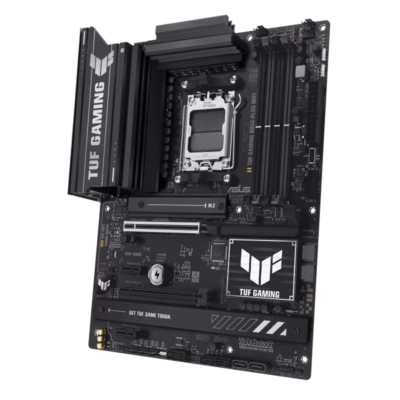 ASUS TUF GAMING B850-PLUS WIFI AMD ATX Motherboard, 14+2+1 DrMOS 80A Power Stages, DDR5, PCIe 5.0, 3 M.2 Slots, WiFi 7, Realtek 2.5Gb Ethernet, DisplayPort, HDMI, USB 20Gbps Type-C, Aura Sync | 90MB1J30-M0EAY0 thumbnail 5