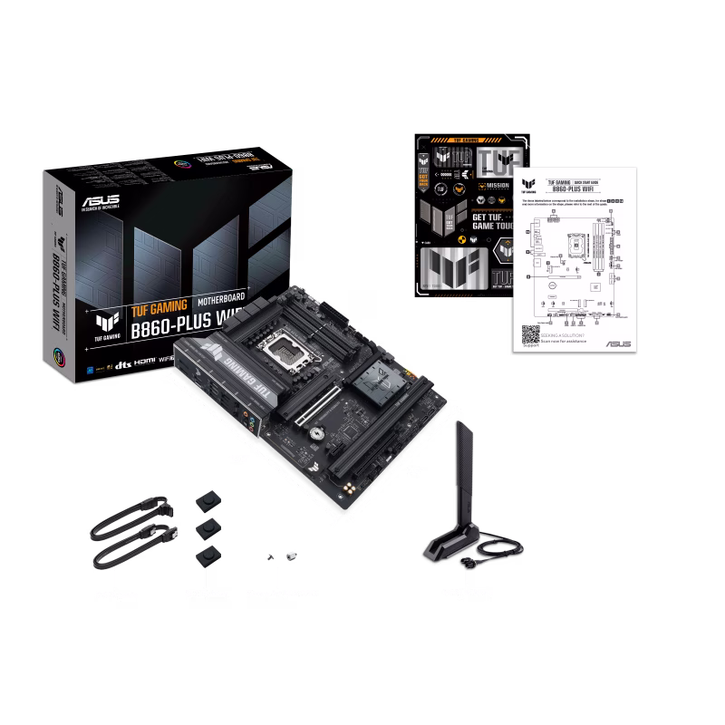 ASUS TUF GAMING B860-PLUS WIFI Intel B860 (LGA 1851) ATX Motherboard, Advanced AI PC ready, DDR5, PCIe 5.0, 3 x M.2 slots, Realtek 2.5Gb Ethernet, DP, HDMI, USB 20Gbps Type-C | 90MB1JL0-M0EAY0 thumbnail 8